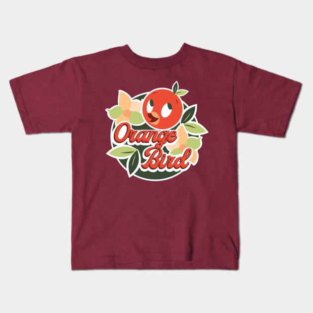 The Orange Bird Kids T-Shirt by Lunamis